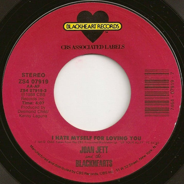 Joan Jett & The Blackhearts Groovy Coaster - I Hate Myself For Loving You