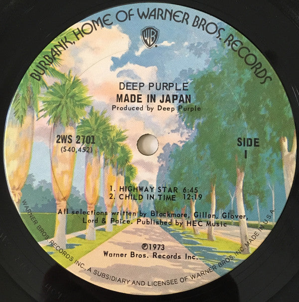 Deep Purple Groovy Coaster - Made In Japan (Side 1)
