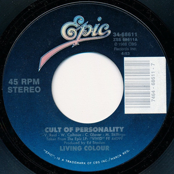 Living Colour Groovy 45 Coaster - Cult Of Personality