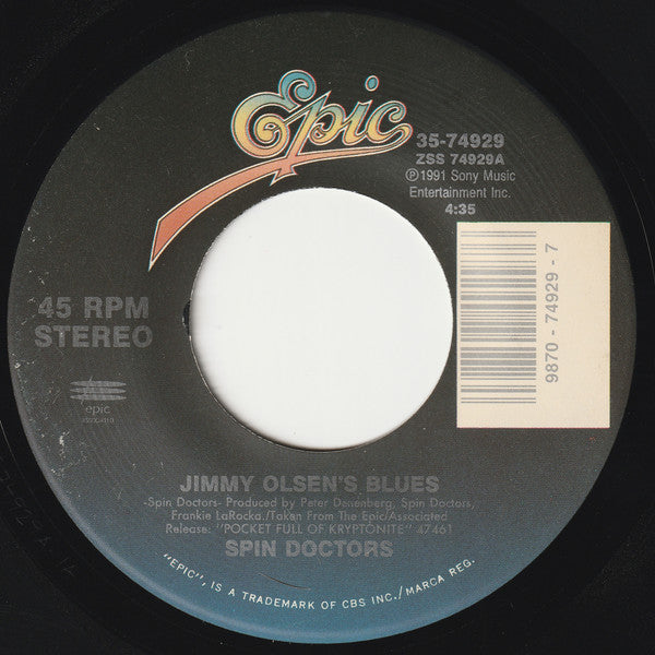 Spin Doctors Groovy 45 Coaster - Jimmy Olsen's Blues