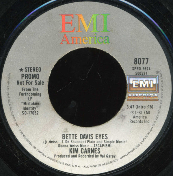 Kim Carnes Groovy Coaster - Bette Davis Eyes