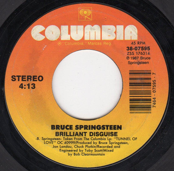 Bruce Springsteen Groovy 45 Coaster - Brilliant Disguise