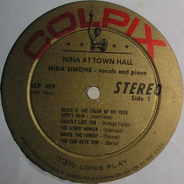 Nina Simone Groovy Coaster - Nina Simone At Town Hall