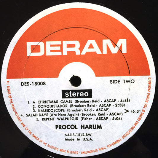 Procol Harum Groovy Coaster - Procol Harum  (Side 2)