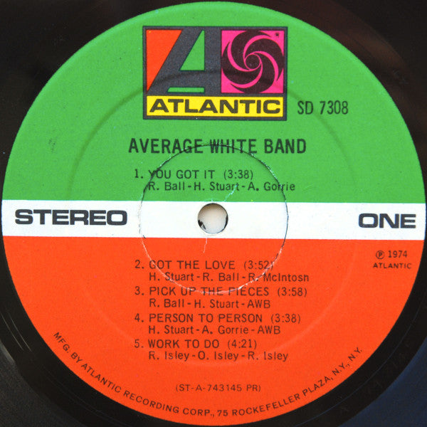 Average White Band Groovy lp Coaster - AWB