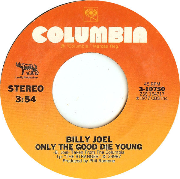 Billy Joel Groovy Coaster - Only The Good Die Young