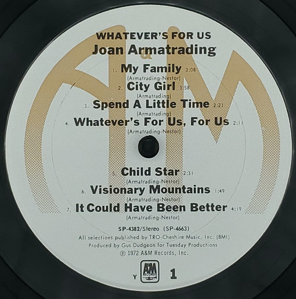 Joan Armatrading Groovy lp Coaster - Whatever's For Us