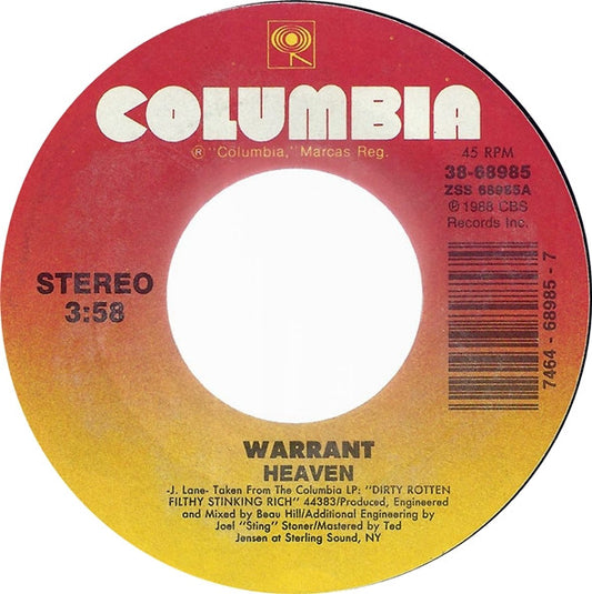 Warrant Groovy 45 Coaster - Heaven