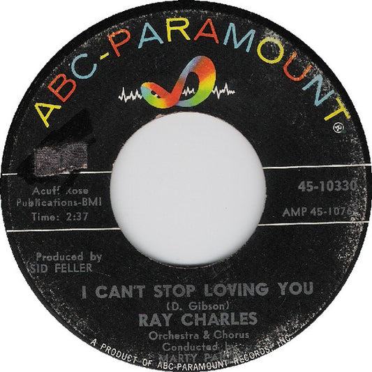 Ray Charles Groovy 45 Coaster - I Can't Stop Loving You