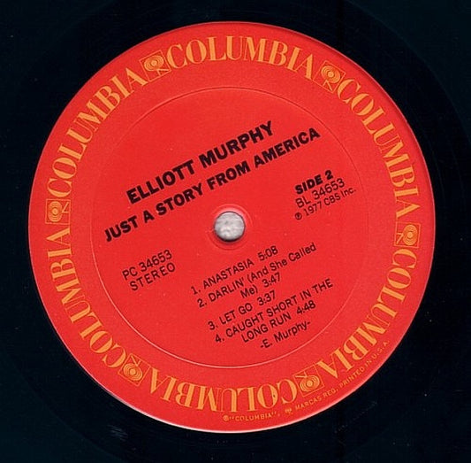 Elliott Murphy Groovy Coaster - Just A Story From America (Side 2)