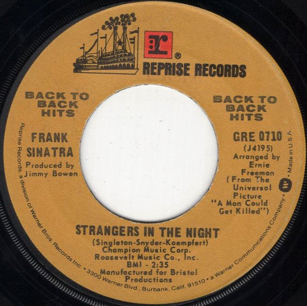 Frank Sinatra Groovy 45 Coaster - Strangers In The Night