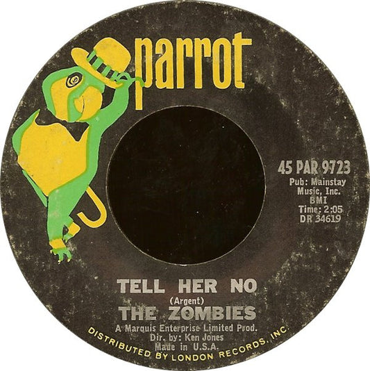 The Zombies Groovy 45 Coaster - Tell Her No