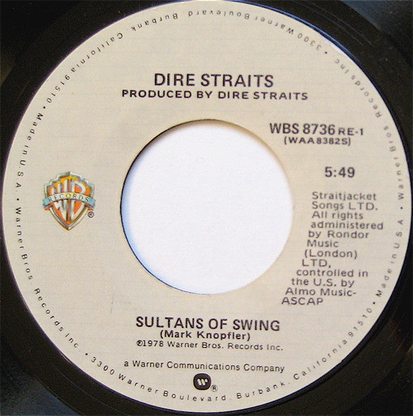 Dire Straits Groovy 45 Coaster - Sultans Of Swing