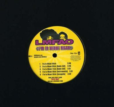 LMFAO Groovy 12" Coaster - I'm In Miami Bitch