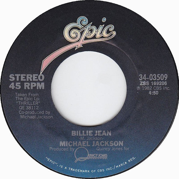 Michael Jackson Groovy 45 Coaster - Billie Jean