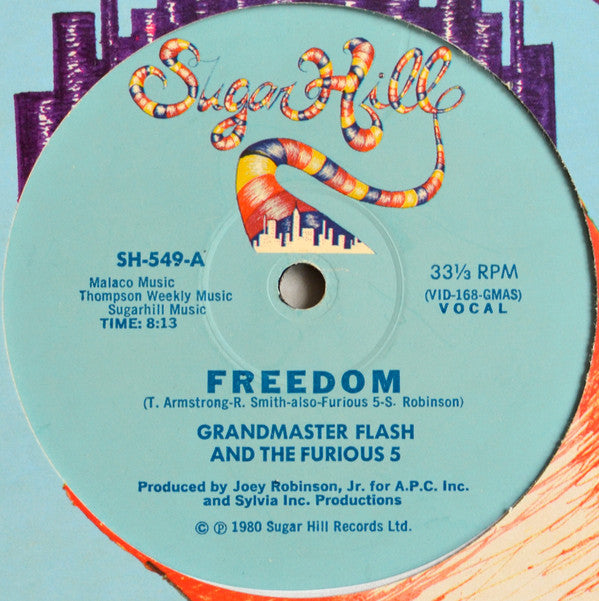 Grandmaster Flash & The Furious Five Groovy Coaster - Freedom (Side A)
