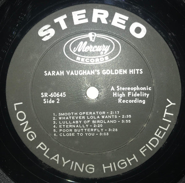 Sarah Vaughan Groovy Coaster - Sarah Vaughan's Golden Hits