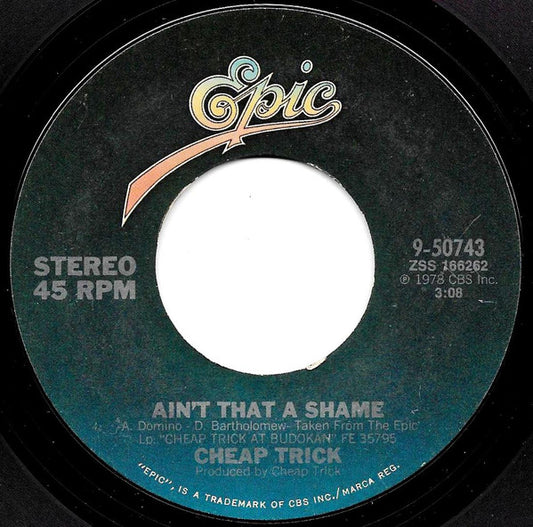 Cheap Trick Groovy 45 Coaster - Ain't That A Shame