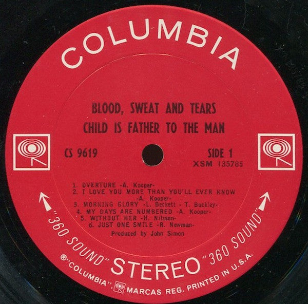 Blood, Sweat And Tears Groovy Coaster - Child Is Father To The Man (Side 1)