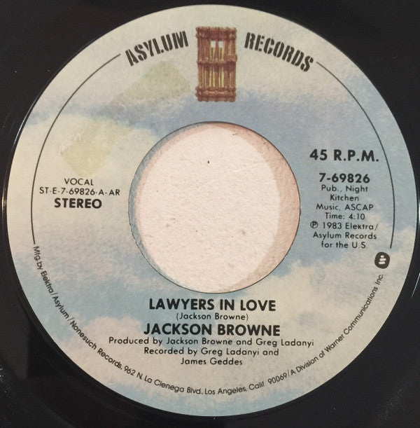 Jackson Browne Groovy 45 Coaster - Lawyers In Love