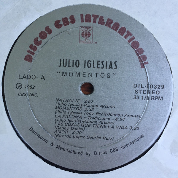 Julio Iglesias Groovy lp Coaster - Momentos