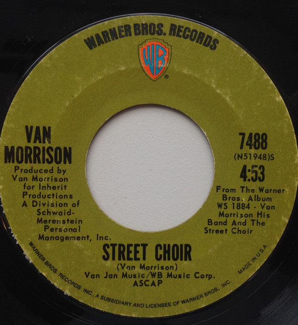 Van Morrison Groovy 45 Coaster - Street Choir