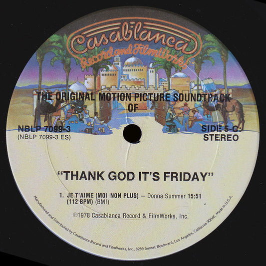 Various Groovy Coaster - Thank God It's Friday (The Original Motion Picture Soundtrack)