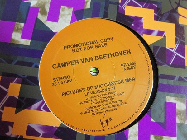 Camper Van Beethoven Groovy 12" Coaster - Pictures Of Matchstick Men