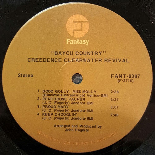 Creedence Clearwater Revival Groovy Coaster - Bayou Country (Side 2)