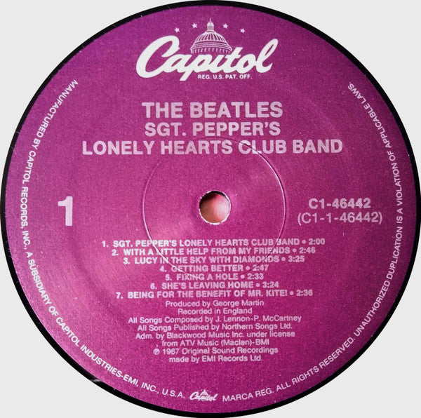 The Beatles Groovy Coaster - Sgt. Pepper's Lonely Hearts Club Band (Side 1)