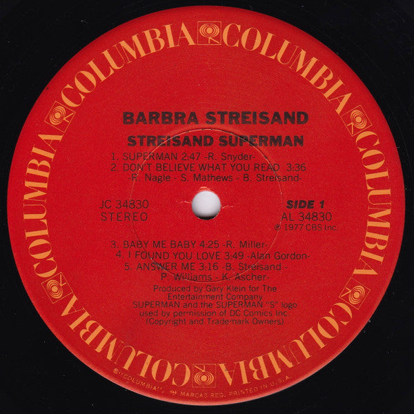 Barbra Streisand Groovy Coaster - Streisand Superman