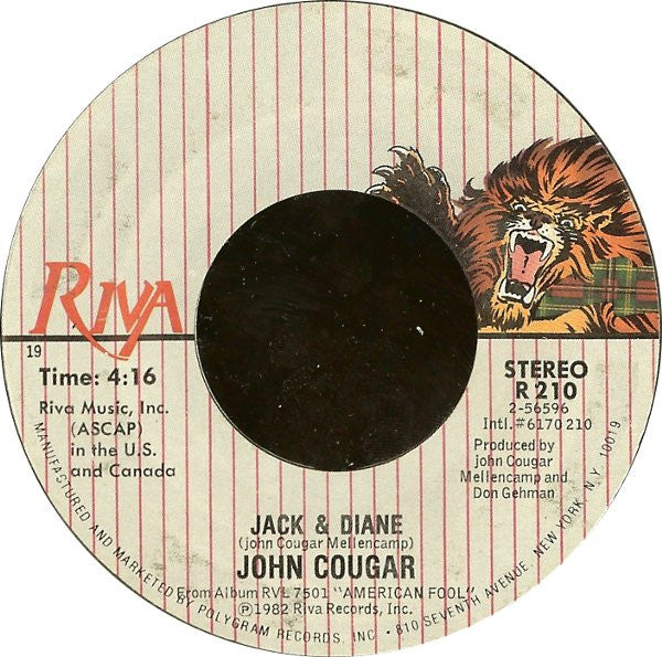 John Cougar Mellencamp Groovy Coaster - Jack & Diane