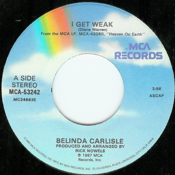 Belinda Carlisle Groovy 45 Coaster - I Get Weak