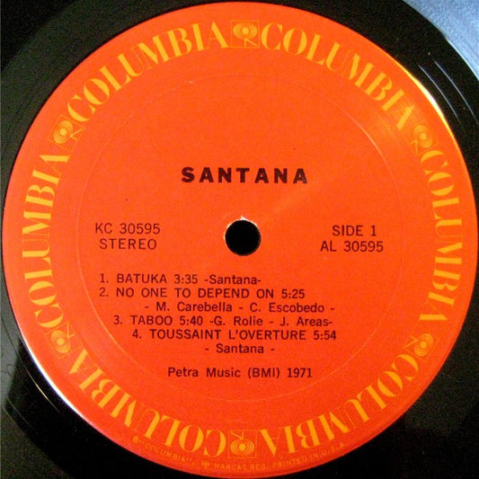 Santana Groovy  Coaster - Santana (Side 1)