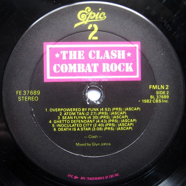 The Clash Groovy lp Coaster - Combat Rock