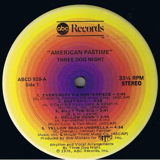 Three Dog Night Groovy Coaster - American Pastime