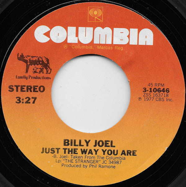 Billy Joel Groovy 45 Coaster - Just The Way You Are