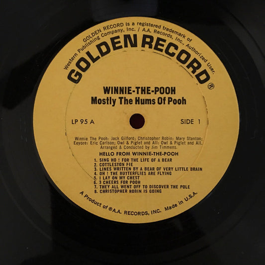 Various Groovy lp Coaster - Winnie-The-Pooh: 17 Songs From The Pooh Song Book