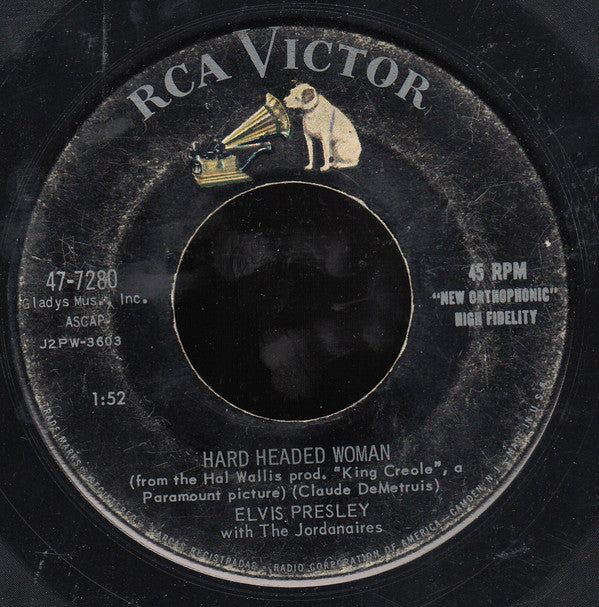 Elvis Presley Groovy 45 Coaster - Hard Headed Woman