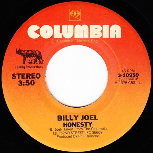 Billy Joel Groovy 45 Coaster - Honesty