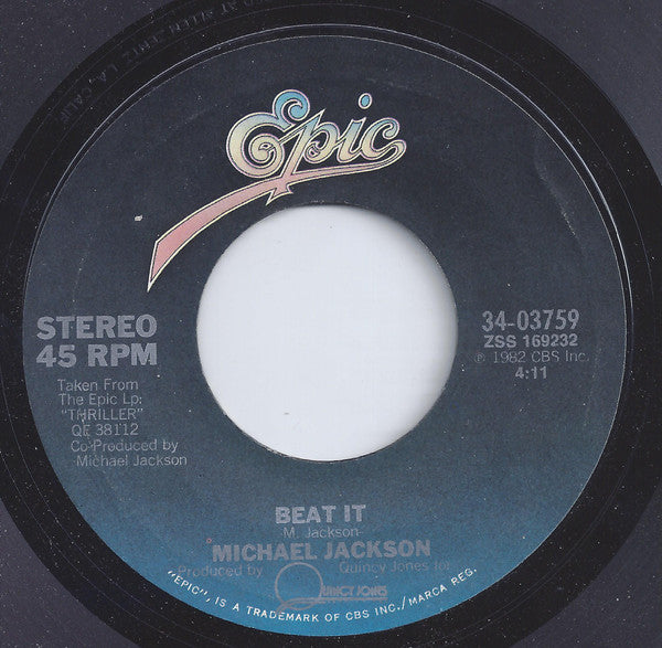 Michael Jackson Groovy 45 Coaster - Beat It