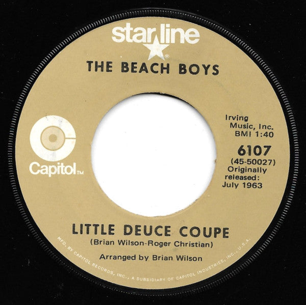 Beach Boys Groovy 45 Coaster - Little Deuce Coupe