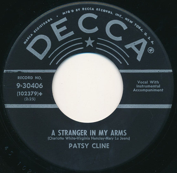 Patsy Cline Groovy 45 Coaster -  A Stranger In My Arms