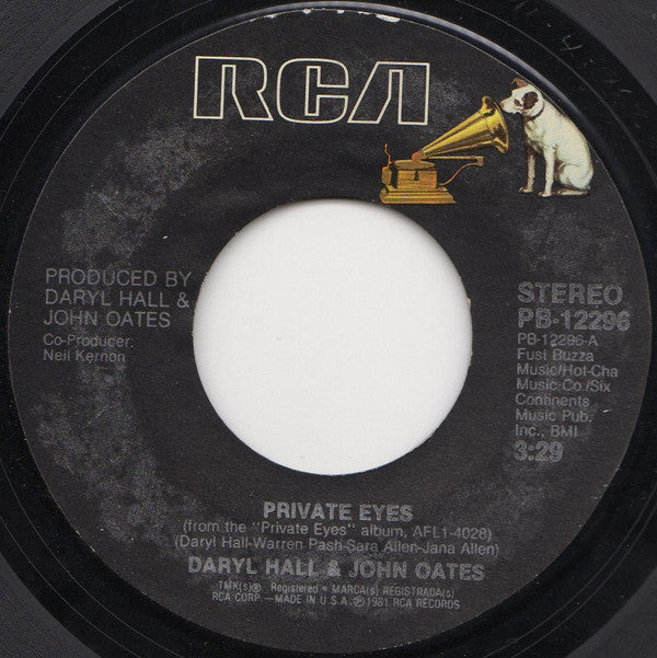 Daryl Hall & John Oates Groovy 45 Coaster - Private Eyes