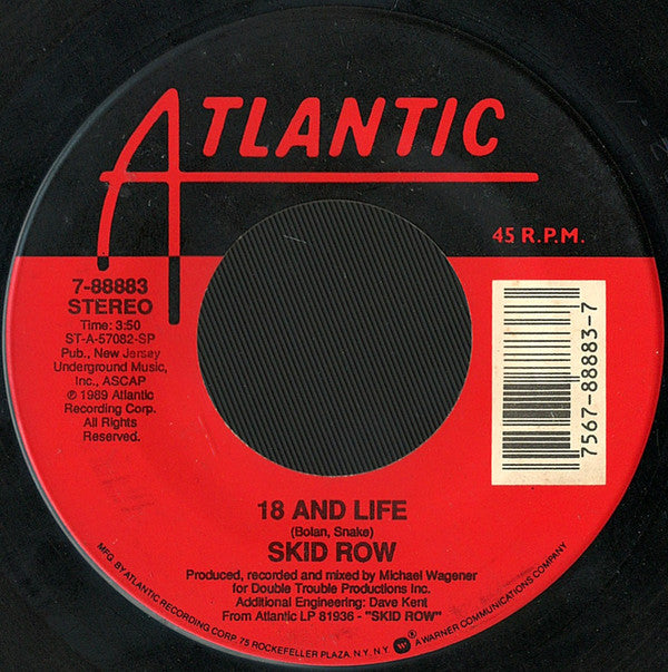 Skid Row Groovy 45 Coaster - 18 And Life