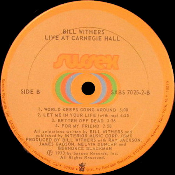 Bill Withers Groovy lp Coaster - Bill Withers Live At Carnegie Hall