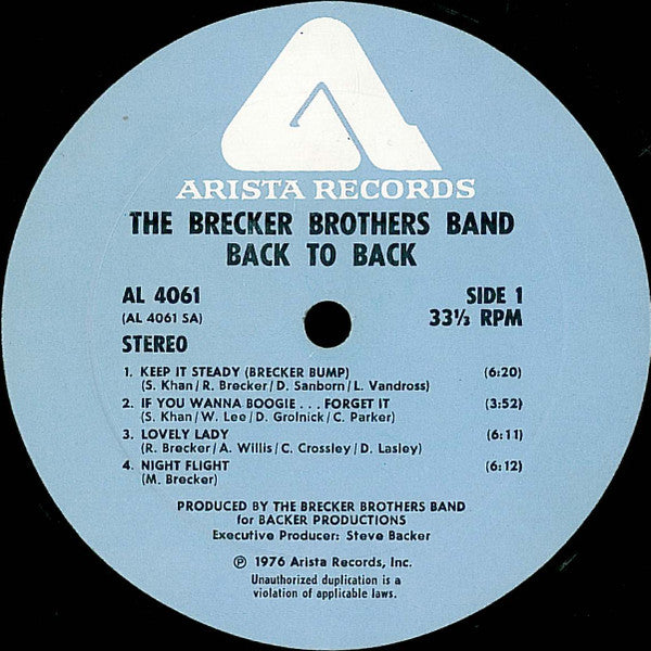 The Brecker Brothers Groovy lp Coaster - Back To Back