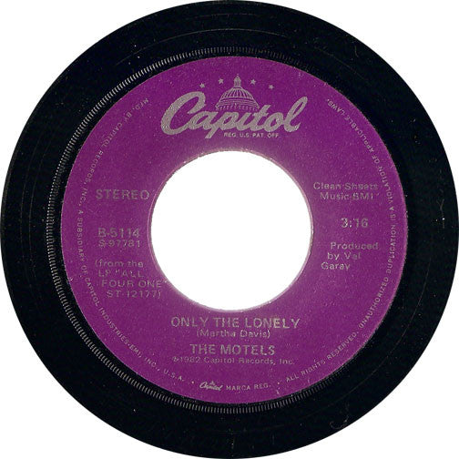 The Motels Groovy 45 Coaster - Only The Lonely