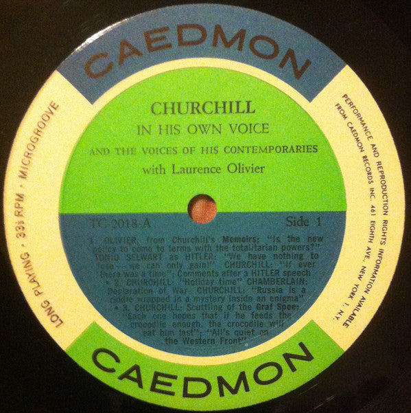 Winston Churchill Groovy lp Coaster - Churchill In His Own Voice And The Voices Of His Contemporaries