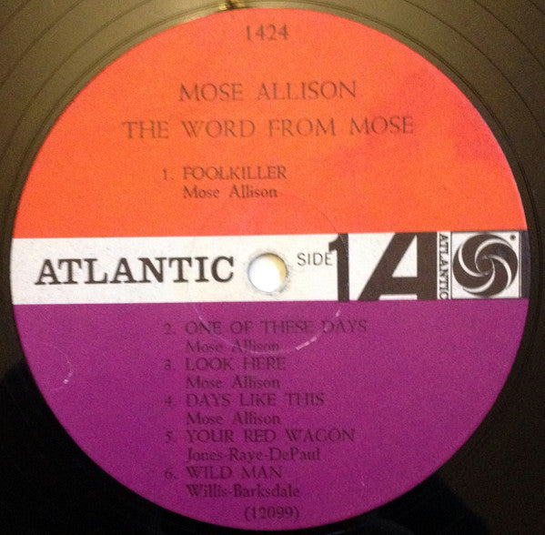 Mose Allison Groovy lp Coaster - The Word From Mose